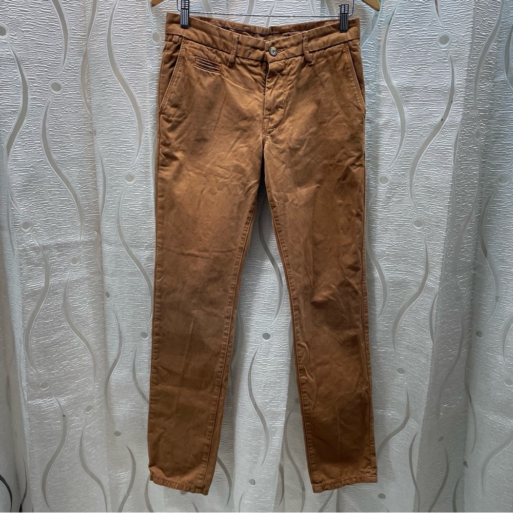 Jules Chino Pants Mens 36 Tobacco Brown Excellent Straight Leg 100% Cotton